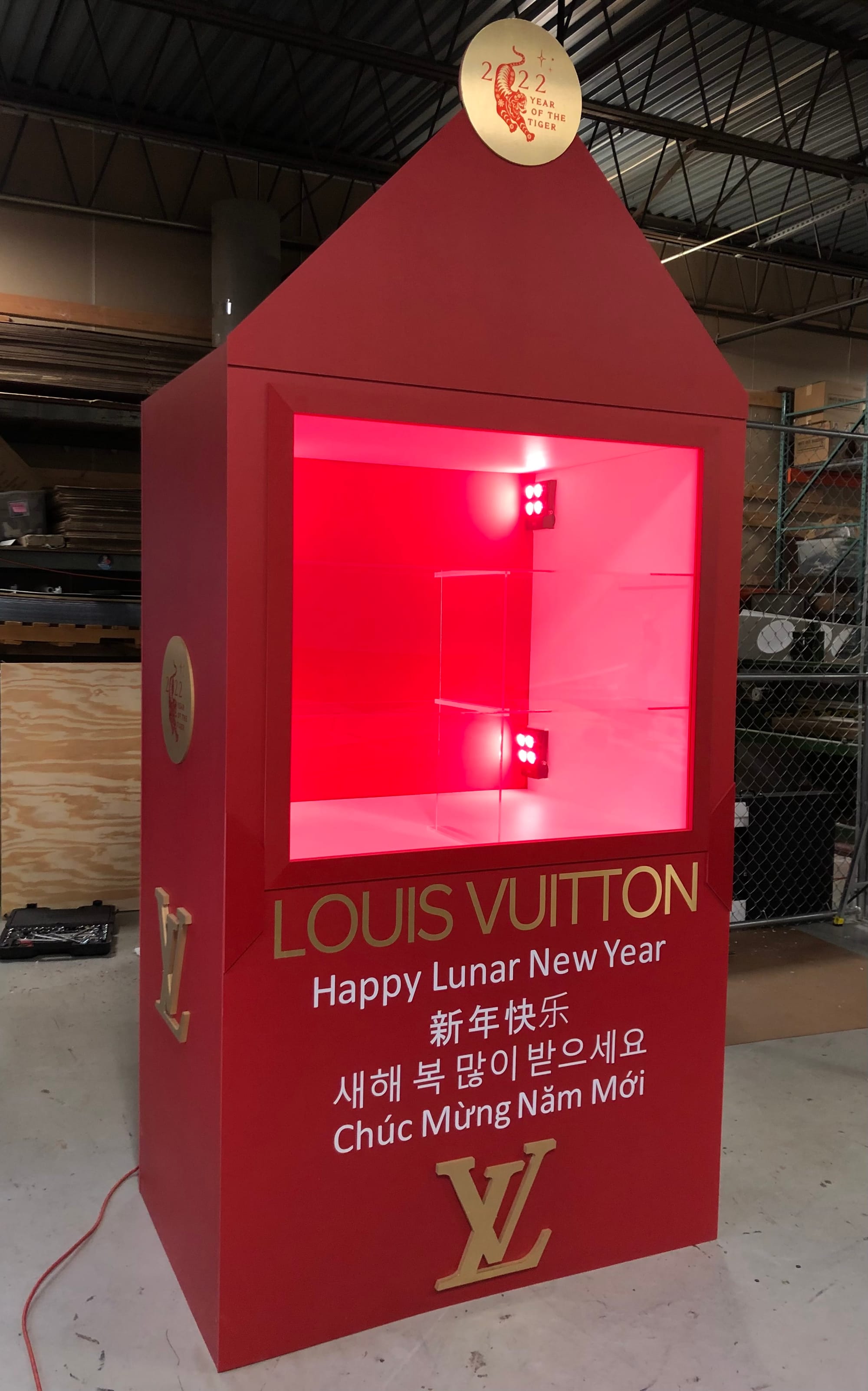 Precision fabrication for a luxury retail branded environment Precision fabrication for a luxury retail branded environment