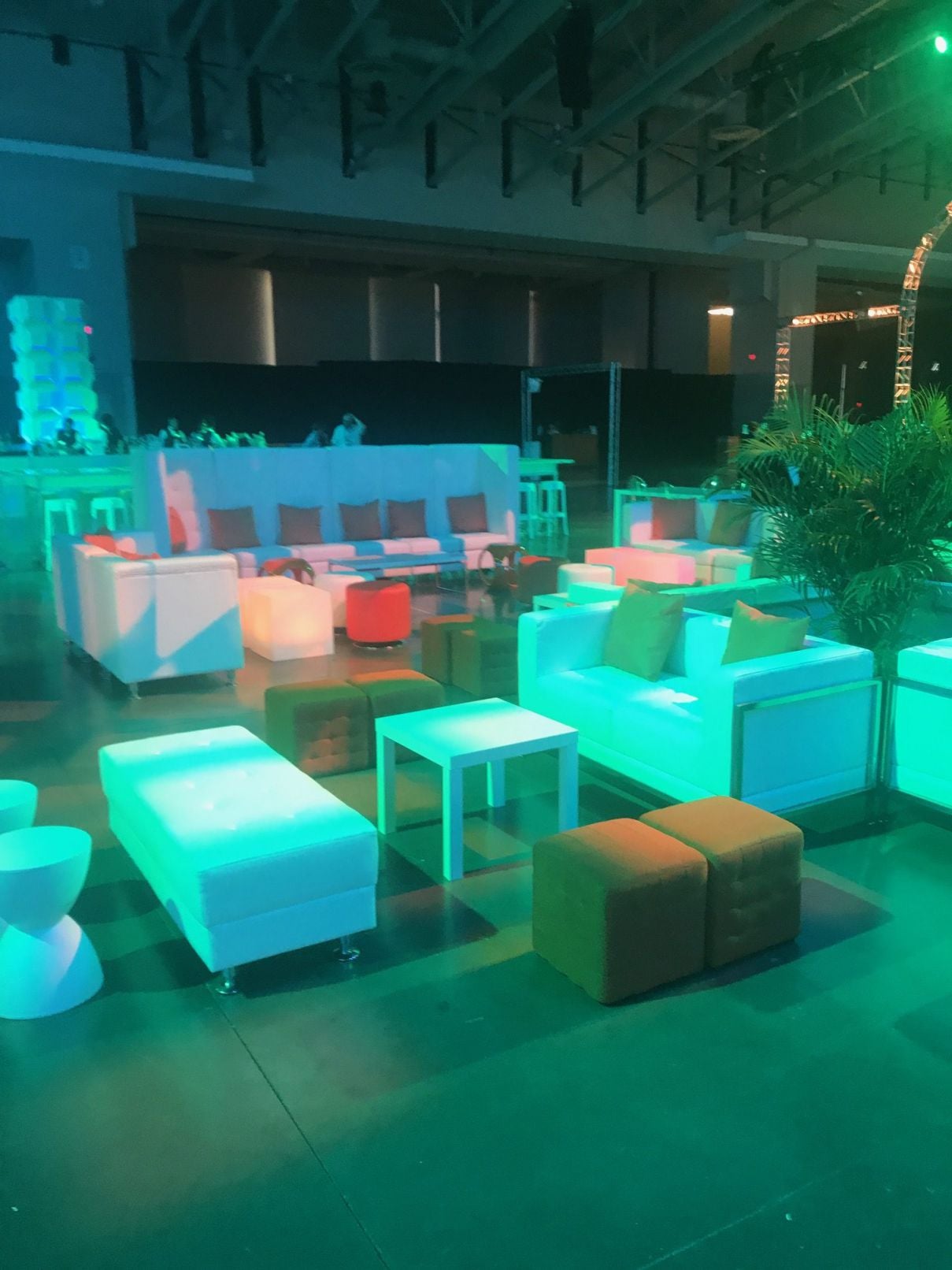Guest gathering within the branded space