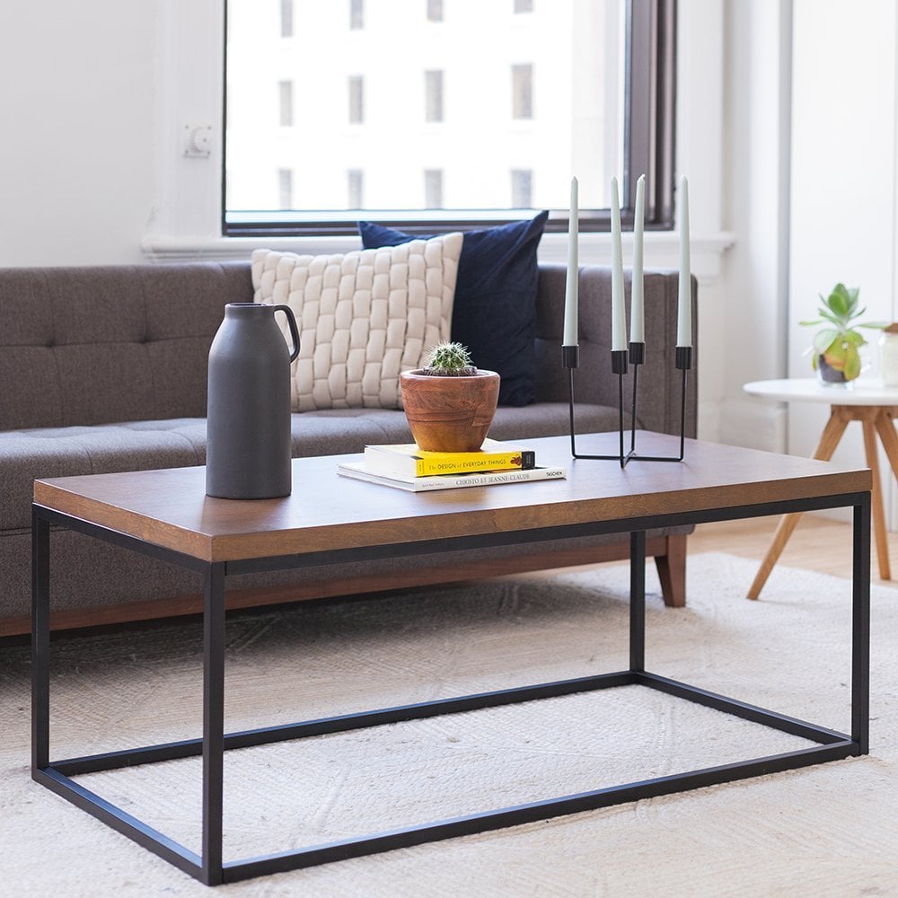 Bethanny Dark Walnut Wood Coffee Table