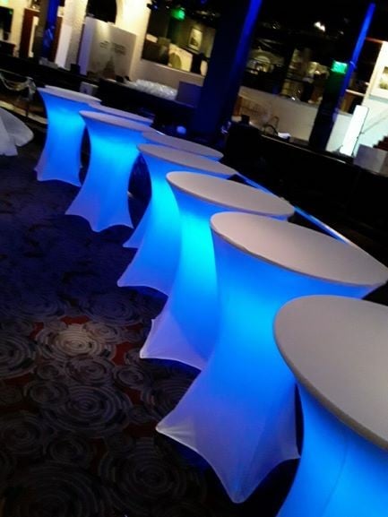 Spandex LED Highboy Table