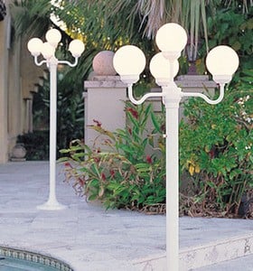 Four Globe Lamp Post