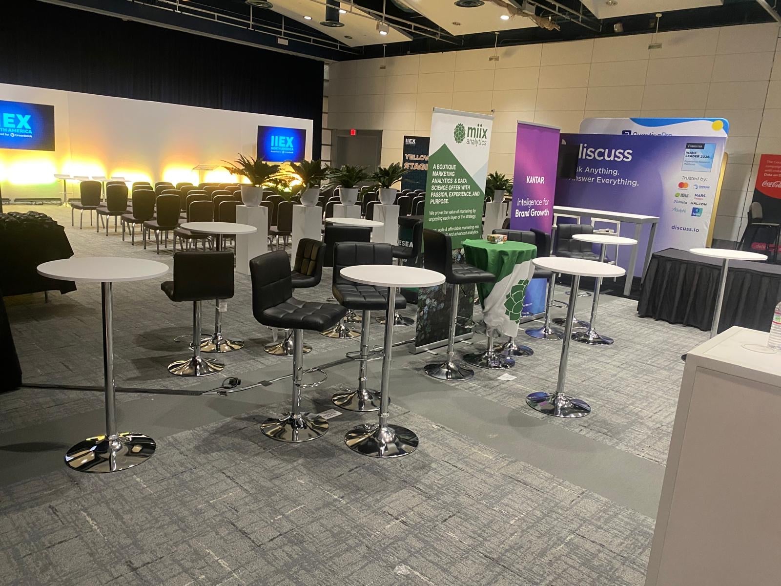 IIEX North America conference lounge and brand activation