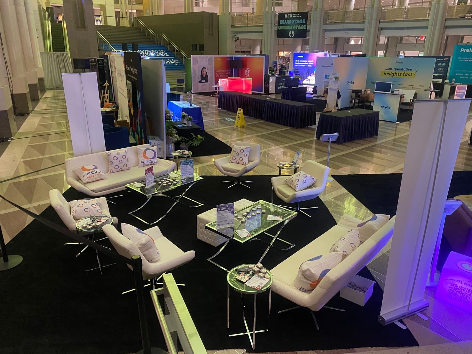 IIEX North America attendee hospitality seating vignette
