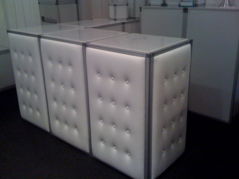 Leather Tufted Bar – Sky