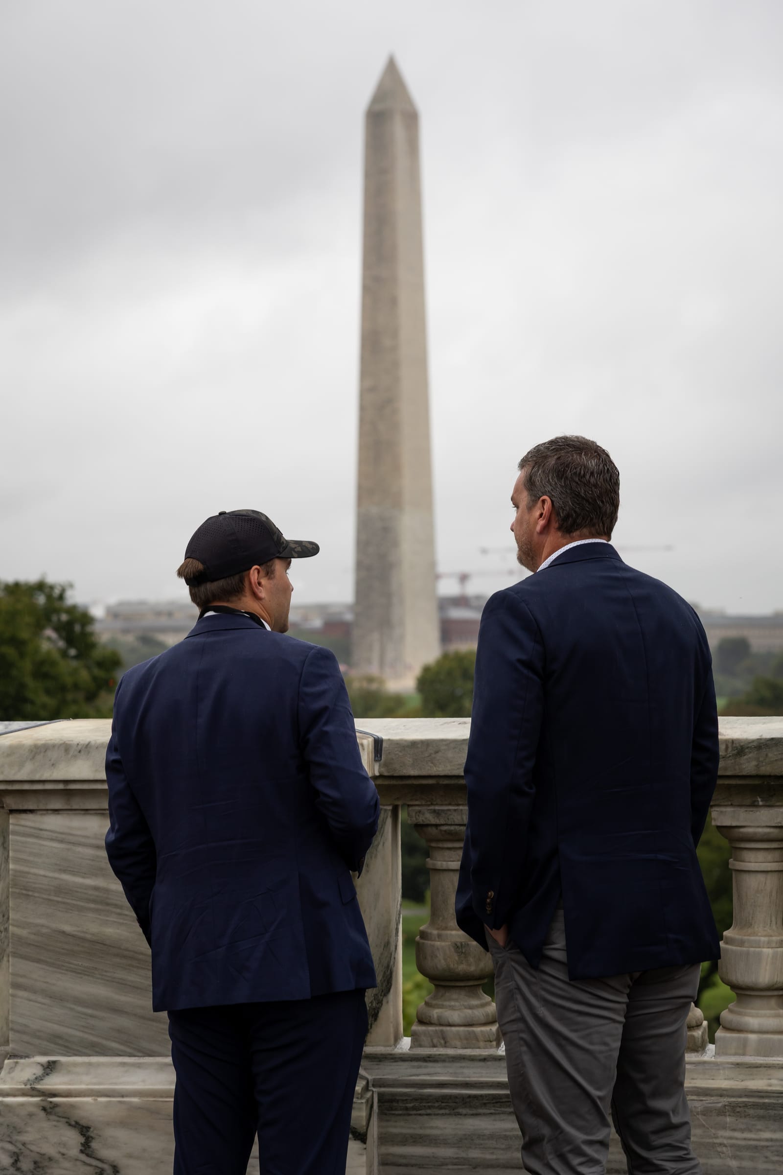 Freedom Tech Summit attendees overlooking the Washington Monument Freedom Tech Summit attendees overlooking the Washington Monument