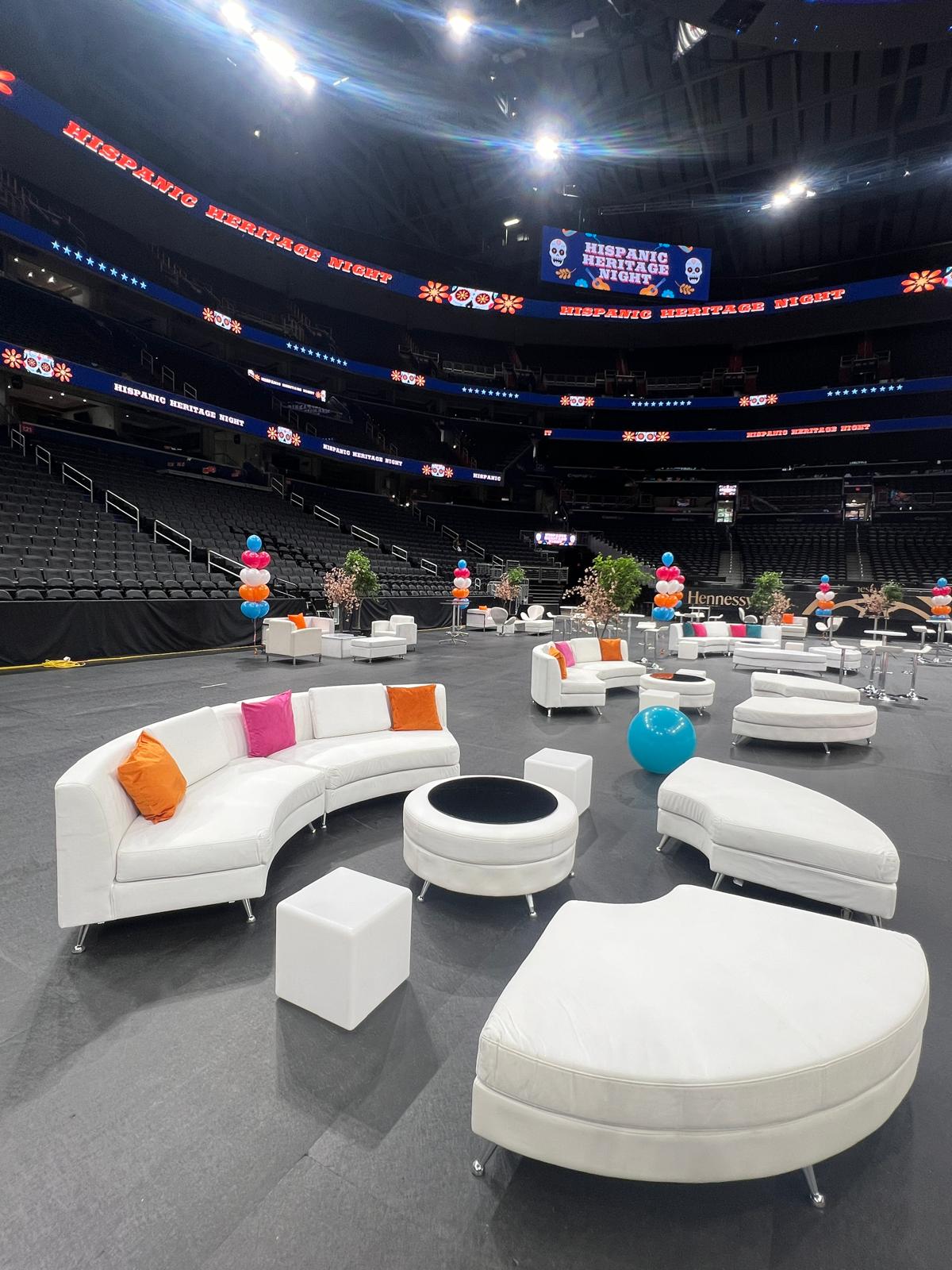 Capital One Arena floor hospitality environment Capital One Arena floor hospitality environment