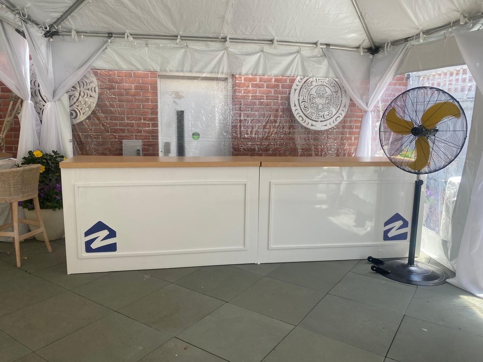 Branded bar environments for Zillow State of Home hospitality Branded bar environments for Zillow State of Home hospitality
